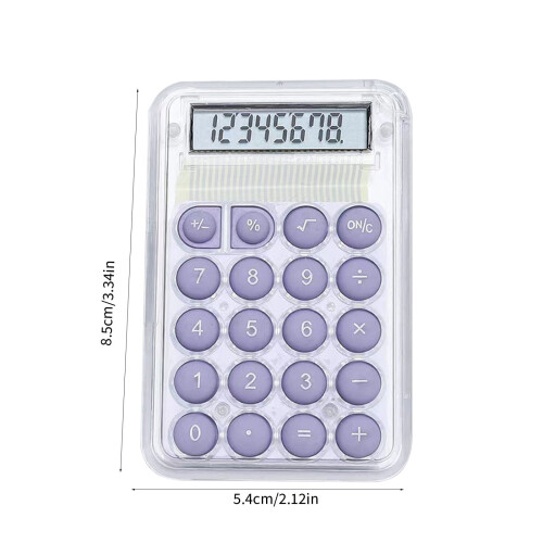 YANHAIGONG 8-stelliger transparenter Desktop-Taschenrechner 2