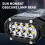 Lanterna LED Fankiway com base magnética e luz vermelha COB1 7