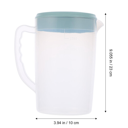 Plastic Pitcher with Lid BPA-Free 2.5L Capacity 2
