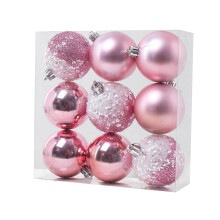 Décorations suspendues Yakbaofuo 6 cm / 2,36 po - 9 boules de Noël bleues - Décorations pour sapin de Noël - Cadeaux de Noël