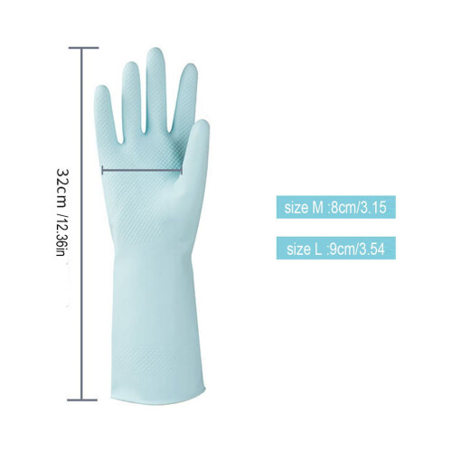 Cleaning Gloves Latex Blue Large 1 Pair 2