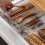 Plastic Kitchen Storage Box Transparent 10x3.7x2.75 Inch 6