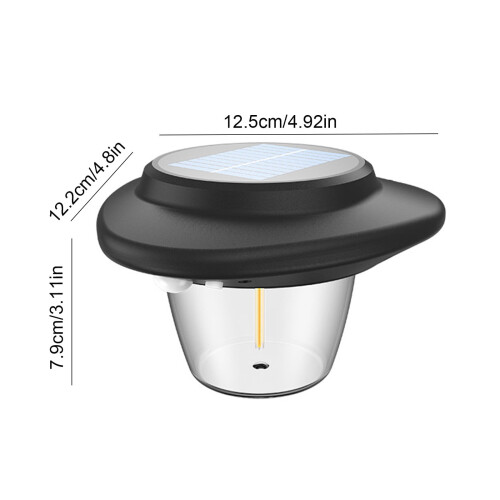 Solcellsdriven utomhusvägglampa IP65 Vattentät rörelsesensor 2