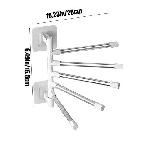 Fankiway väggmonterad roterande handdukshängare 1-pack 2