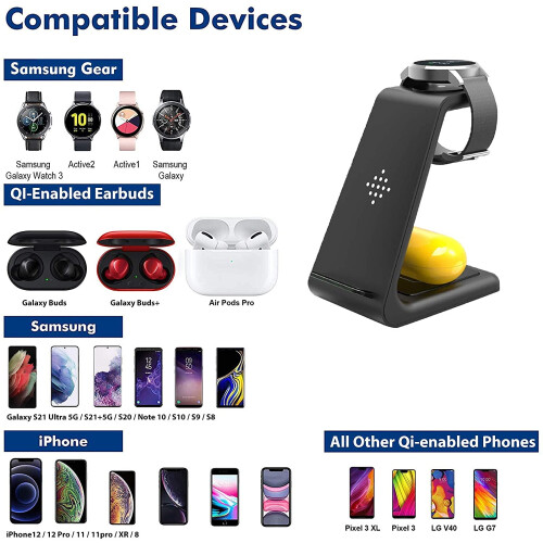 Kabellose Ladestation für Samsung Qi-Geräte (3-in-1) 2