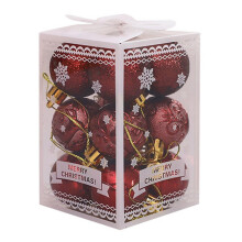 Christmas Ball Ornaments Wine Red 12 pcs 1.57 in