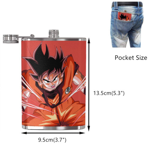 Φιάλη από ανοξείδωτο ατσάλι Dragon Ball Z, 8oz PU δέρμα 1
