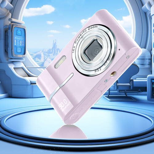 Câmera digital compacta de 50MP e 1080P com zoom de 16x e estabilização de imagem. 1