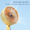 Ventilateur de bureau rechargeable USB à deux vitesses et angle réglable 5