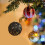 Christmas Tree Ornament Black Irregular Ball Set 6