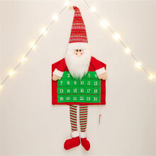 Yakbaofuo Christmas advent calendar wall hanging 24 pockets