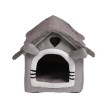 Cat/Dog Bed Removableand Washable Foldable Pet Sleepping Bed Cat House Kennel for Dog House Indoor Cat Nest S