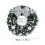 Christmas wreath with silver bow for front door 3
