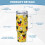 Vaso de acero inoxidable de Mickey Mouse de 40 oz con asa y 6