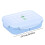 Bento box con divisorio e cucchiaio, blu, 1 pezzo 2