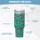 40oz Personalized Tumbler with Handle and Straw 6