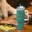 40oz Personalized Tumbler with Handle and Straw 7