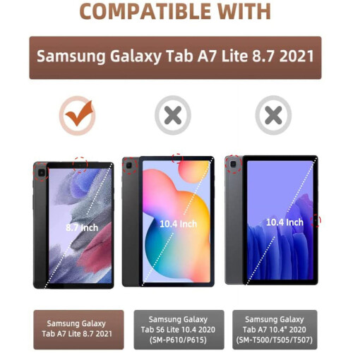 Capa leve com suporte para Samsung Galaxy Tab A7 Lite de 8,7 polegadas 1