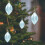 Light Blue Starpeach-Shaped Christmas Ornaments 12 pcs 6