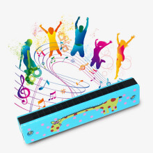 Harmonica Musical Instrument Wooden 16-Hole for Kids Ages
