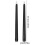 Black flameless LED candles decorative 2-pack 2