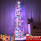 Artificial Christmas Tree 5FT Silver Tinsel with 50 LED 4