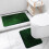 Harliver thin bath mat set green non-slip 2-piece 6