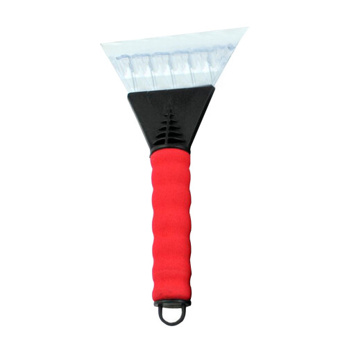 Viflosae plastic snow shovel with rubber edge, black