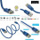 Καλώδιο Patch RJ45Cat6Ethernet Μικτά Χρώματα 0,5ft 3