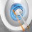 Toilet Cleaner Brush with Long Handle White 5