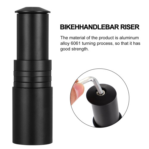 Bike Fork Stem Extender Aluminum Alloy 3 pcs 2
