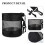3 PCS   Bag Mesh Bag with Drawstring Net Fabric Bag   Drawstring Bag 4