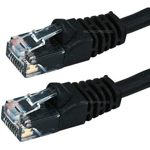 Ethernetový patch kábel Cat6, čierny, 3 metre 1