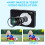 Ψηφιακή φωτογραφική μηχανή για παιδιά 1080P44MP16x Zoom μαύρο με 32GB SD 3