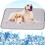 Self-Cooling Dog Mat for Large Pets, Washable Ice Silk Pad 4