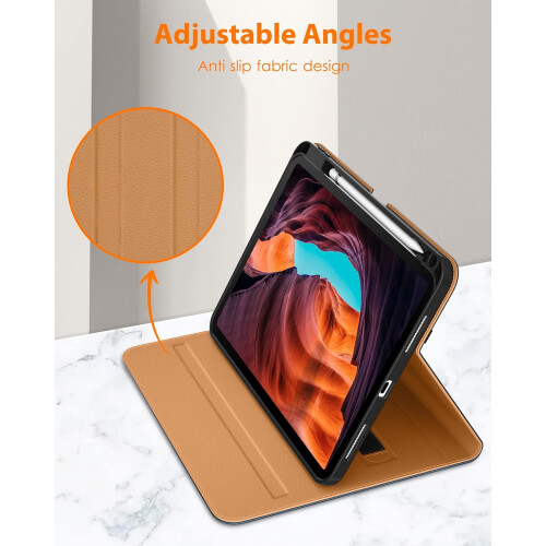 DTTO iPad 10. Generation Hülle 10,9 Zoll 2022 Leder Folio mit 2