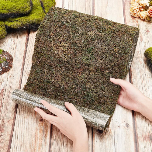 Tapete de musgo verde artificial 11,7 x 39,4 polegadas, 3 mm de espessura 2