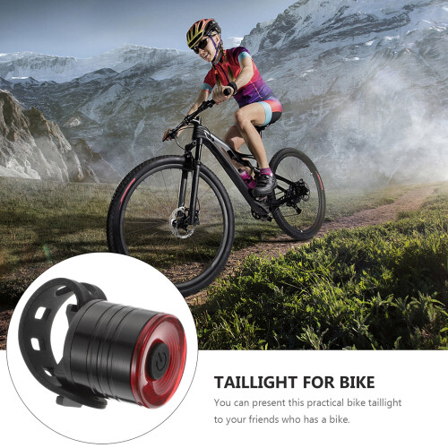 Bike Rear LED Tail Light Red Rechargeable 1pc 1