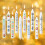 Kerstkaarsstickers, sneeuwpop watertransfer (1 vel) 8