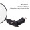 Espelho retrovisor para bicicleta ajustável de grande angular (1 ou 2 peças) 5