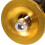 Styrpluggar i aluminiumlegering, guld, 2 st 2