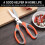 Ciseaux de cuisine robustes en acier inoxydable (1 paire) 8