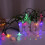 Xerdsx LED sne pompom lanterne lyskæde 10 m 80 lys 6