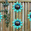 Décoration murale en fer forgé Fleur pour intérieur et extérieur 5