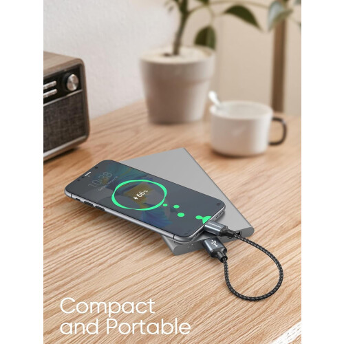 Καλώδιο USB C 6 ιντσών 3A γρήγορης φόρτισης 2 τεμαχίων 2