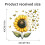 Sonnenblumen-Wandtattoos mit Schmetterlingsgarten-Design 4
