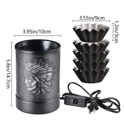 Lampada notturna a LED per aromaterapia, per sciogliere la cera, 1 pezzo 2