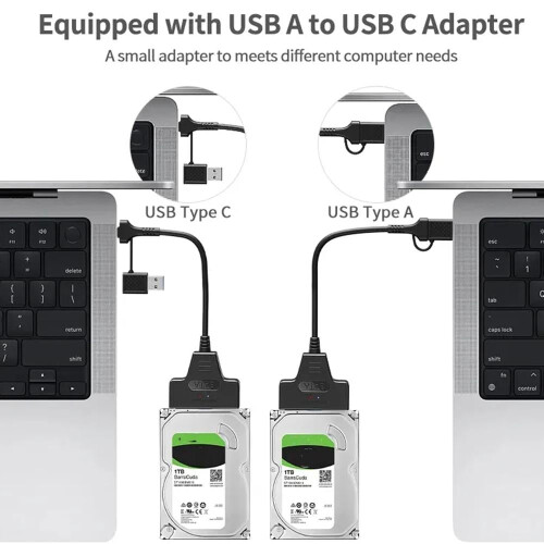 USB3.0/USB-C 2.5-inch SATA III-connector 1
