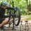 Suporte de reparo elétrico para bicicletas, em ferro, triangular vertical (1 peça) 6