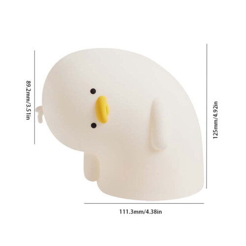 Φωτιστικό νυκτός Uclet Guard Neck Duck Creative Decompression Led Pat Lamp Ατμόσφαιρα υπνοδωματίου με 2